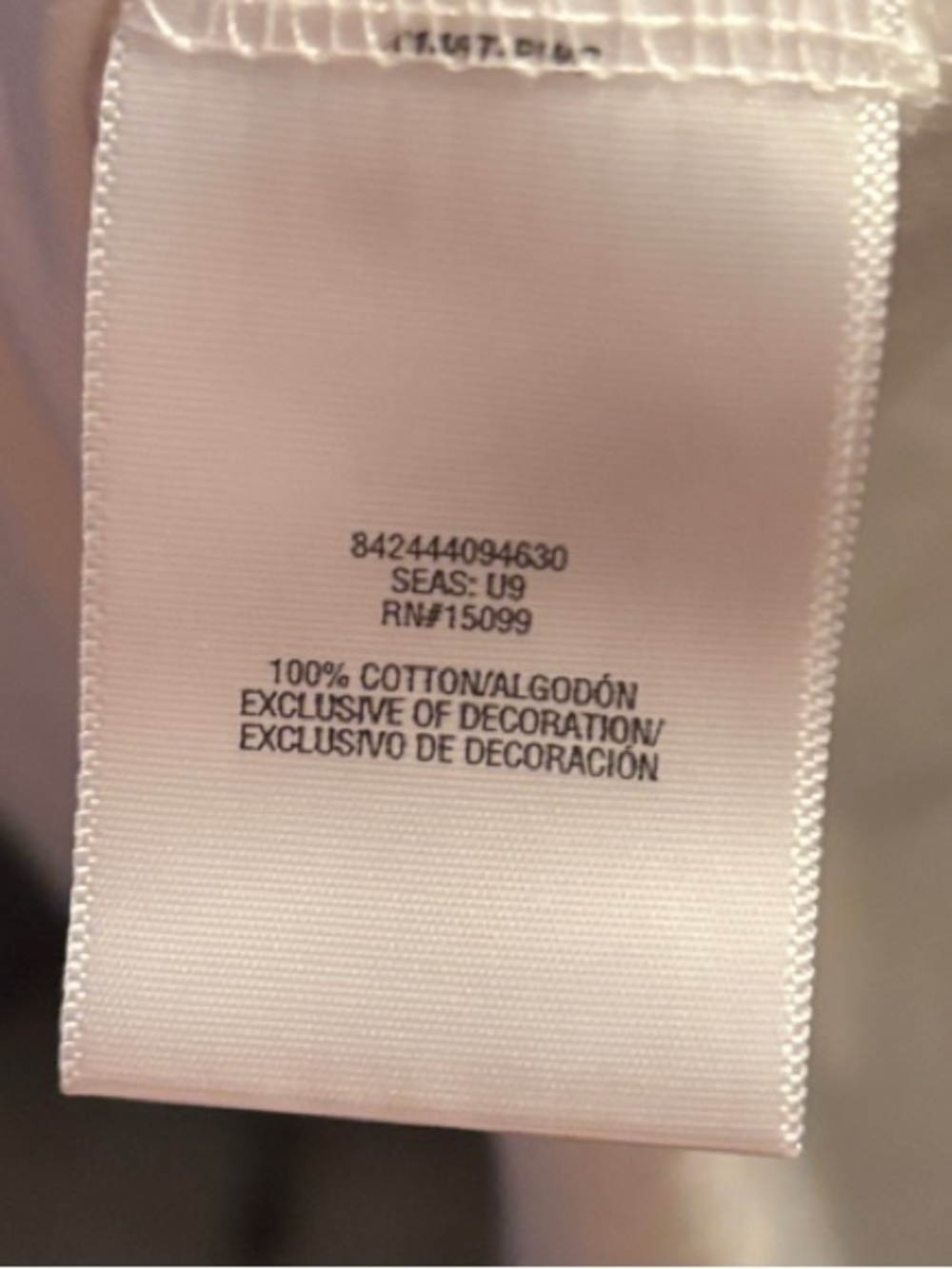 Embroidered Square-Neck Cotton Top - White with Brown Detail - Picture 6 of 7